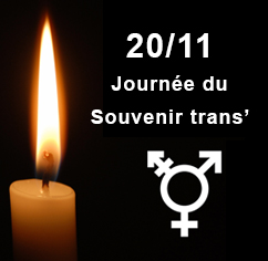 Transgender Day Of Remembrance le 20 novembre 2017